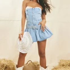 Mini Robe En Jean Délavé Bleu Clair à Boutons Et Jupe Plissée 7 Mini Robe En Jean Délavé Bleu Clair à Boutons Et Jupe Plissée -Jupe Lumine Soldes Boutique 93aa88dc22f0b9940ca3fcf34c94681ceeb18185 cnc9794 3