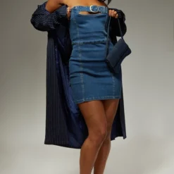 Robe Très Courte En Jean Stretch Délavage Bleu Moyen à Ceinture -Jupe Lumine Soldes Boutique 93ea4601de80d07c65e5741f50fa109efe3f7762 cmz9098 3