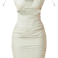 Robe Moulante Froncée Sauge Décolletée à Broderie Anglaise Et Découpes -Jupe Lumine Soldes Boutique 954325d2a9ea76321966a3c10fcbfb1ae6e07fc2 cne1369 5