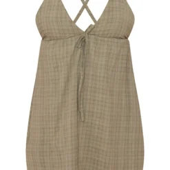 Robe Droite Kaki Tissée à Bretelles Croisées Dans Le Dos -Jupe Lumine Soldes Boutique 99cd96f90919679b987ac3c479d83b064b7fdba0 cmy8311 6