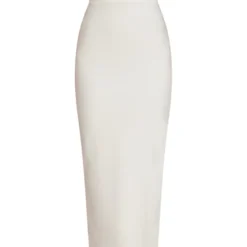 Robe Longue Bustier Blanche à Détail Corset Et Derrière Fendu -Jupe Lumine Soldes Boutique 9a63dd679f2c19394ec4644c1e1190d3367c6935 cnd0007 5