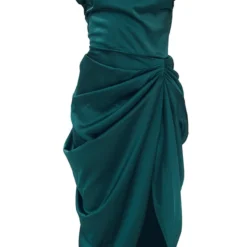 Robe Mi-longue Satinée Vert émeraude à épaules Dénudées Et Jupe Drapée -Jupe Lumine Soldes Boutique 9e4a61b89e4ffe2cbe13b8ced5c4c017c9d8bed1 cmv8119 6