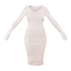 Robe Mi-longue En Maille Crème Clair à Col En V 10 Robe Mi-longue En Maille Crème Clair à Col En V -Jupe Lumine Soldes Boutique 9fa1bbf4c2fda77beb28d46682256b7938b75901 cmu0226 5