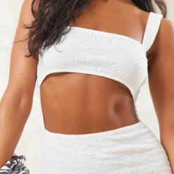 Robe Longue Découpée Blanche En Maille Texturée Contrastante -Jupe Lumine Soldes Boutique 9ff0175f2ca0ecec353bd9be5f9e940376d1b96e cnd5495 4