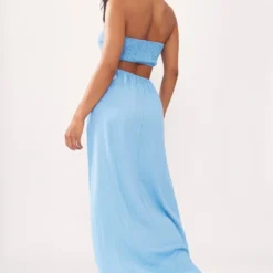 Robe Longue Bleue à Buste Froncé Et Découpes Dans Le Dos 9 Robe Longue Bleue à Buste Froncé Et Découpes Dans Le Dos -Jupe Lumine Soldes Boutique a0b2891d839be99414f77509afefba9836839124 cne1531 1