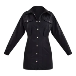 Robe Chemise Cargo Noire à Boutons-pression Et Taille Ajustée -Jupe Lumine Soldes Boutique a0b9e6b3cc110f1cd14fc2a9134c2c4c05665ca1 cnc2843 5