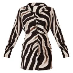 Robe Chemise Noir & Blanc Imprimé Zèbre à Manches Longues -Jupe Lumine Soldes Boutique a1b2e00514769d877a431b92aef5c7d84a5533f5 cmw9265 6