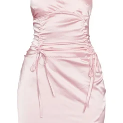 Robe Moulante Satinée Rose à Fronces Et Armatures Détail Bretelles -Jupe Lumine Soldes Boutique a351c32e9cc7b3752a6d5d829784750f130a32f7 cnd5862 5