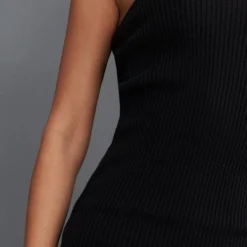 Robe Bustier Courte En Maille Tricot Côtelée Noire -Jupe Lumine Soldes Boutique a52e2151a004a2c3ebc23e8ac6244d64a4168891 cnd2101 4