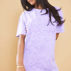 Robe T-shirt Lilas Délavée à Slogan Beach Club -Jupe Lumine Soldes Boutique a56777a6aa2537882aa0cd9aee70d82d6e47a54b cne6557 2