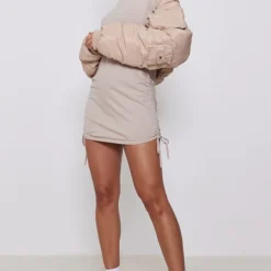 Robe T-shirt En Coton Gris Pierre à Manches Courtes Et Côtés Froncés -Jupe Lumine Soldes Boutique a5883cab3e86a949ac9acfa117f9fb676476cf65 cnd5518 3