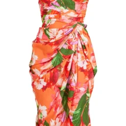 Robe Mi-longue Pêche Imprimé Tropical à Bretelles Fines -Jupe Lumine Soldes Boutique a5b6f17d65e5bdadd48d6421c17f20c03c719643 cmy8597 6