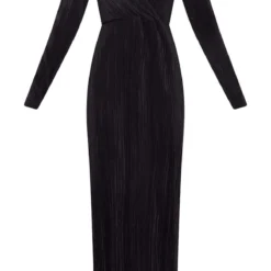 Robe Cache-coeur Longue Noire Plissée -Jupe Lumine Soldes Boutique a62b9e2dfacf036445741e20f53b2d6b57ceb0af cnb3366 5