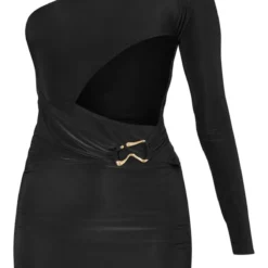 Robe Moulante Asymétrique Noire Découpée à Empiècements -Jupe Lumine Soldes Boutique a8539661cd0aabd42add43370694df8937682889 cnd2266 5