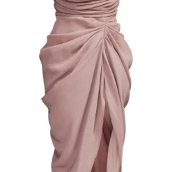 Robe Mi-longue Bustier En Mousseline De Soie Drapée Taupe à Corset 9 Robe Mi-longue Bustier En Mousseline De Soie Drapée Taupe à Corset -Jupe Lumine Soldes Boutique a8a0dd9378128aedce6c7fd1c346e05d597ad578 cnb7980 5