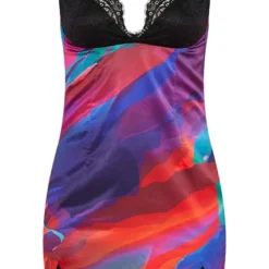 Robe Moulante Satinée Imprimée Multicolore à Bonnets Contrastants En Dentelle 9 Robe Moulante Satinée Imprimée Multicolore à Bonnets Contrastants En Dentelle -Jupe Lumine Soldes Boutique a93503475321030f7dbb36c2a479fb1e8561ecc2 cnd5879 5