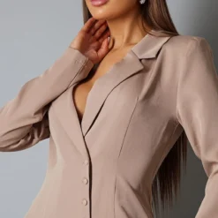 Robe Blazer Tissée Rose Profond à Boutons -Jupe Lumine Soldes Boutique a96f3c164892592bc17ec977c7b504dd4c7fc4b5 cnc2992 4