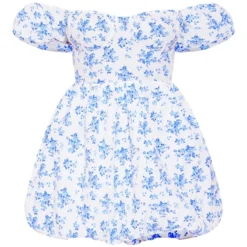 Robe Droite Fleurie Blanche à Jupe Et Manches Bouffantes -Jupe Lumine Soldes Boutique aa97a79db389fce082836c448dd5f82adbb63dc9 cmw6592 6