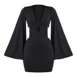 Robe Très Moulante Noire à Découpes Et Manches évasées 9 Robe Très Moulante Noire à Découpes Et Manches évasées -Jupe Lumine Soldes Boutique aaa92873fe1b1d7f45541282aad666bb4edb58ca cnc1309 5