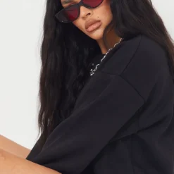 Robe Sweat Basique Noire Oversize à Col Ras -Jupe Lumine Soldes Boutique ab76a616bf7b21bd089e505c881588f19e27278c cmo7431 5