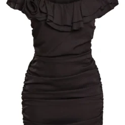 Robe Moulante Noire à Fleur Et Col Bardot -Jupe Lumine Soldes Boutique ac7f8647729ba66dbd706eb8b9c605a5b95de4fc cnd7556 5