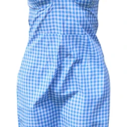 Robe Bustier Moulante Bleue à Carreaux Et Buste Volanté -Jupe Lumine Soldes Boutique adb9b2fa1fa8577aace9e694cf4ebfe45a9a126c cnd8903 5