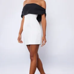 Robe Bustier Moulante Blanche à Col Bardot Et Jupe Strassée -Jupe Lumine Soldes Boutique ae15b236b53b205be6607a70fbad0a418e1cdff9 cnb7983 3