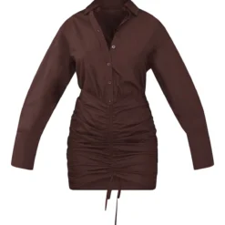 Robe Moulante Style Chemise Oversize Froncée Chocolat 9 Robe Moulante Style Chemise Oversize Froncée Chocolat -Jupe Lumine Soldes Boutique ae76603cc5328e993ac988474e54ff7f17df17b7 cnb8479 5