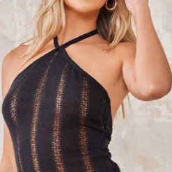 Robe Moulante En Maille Ajourée Noire à Dos Nu échancré 7 Robe Moulante En Maille Ajourée Noire à Dos Nu échancré -Jupe Lumine Soldes Boutique b01fbd6b731d9325a2b859860e4c31cc8d601d8b cnd7702 4