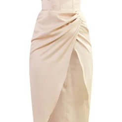 Robe Longue Satinée Champagne à Armatures Et Jupe Froncée 9 Robe Longue Satinée Champagne à Armatures Et Jupe Froncée -Jupe Lumine Soldes Boutique b09e19865df75d267f7f5cd31e90bca05e487f7f cmw5557 6