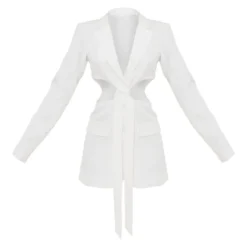 Robe Blazer Blanche Décolletée Découpée à Détail Noué -Jupe Lumine Soldes Boutique b0d87a7b89b7c76d51443adeab977a3b7bbe3051 cnd2333 5