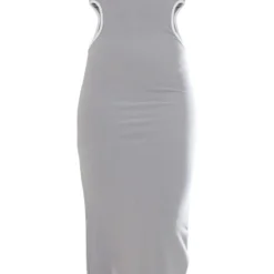 Robe Longue Grise Côtelée Texturée à Découpes Et Liserés Contrastants -Jupe Lumine Soldes Boutique b1fe15fb911cc1d6b95366d75d6762c4dddfdfbf cnd8877 5