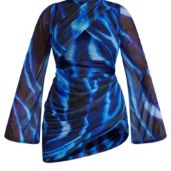 Robe Moulante à Imprimé Abstrait Bleu En Mesh à Découpes Et Manches Flare 9 Robe Moulante à Imprimé Abstrait Bleu En Mesh à Découpes Et Manches Flare -Jupe Lumine Soldes Boutique b2511ddcc7af8bcca4bbe90cbc73ceddab4d7ec8 cna6631 5