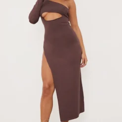 Robe Asymétrique Longue En Maille Tricot Chocolat -Jupe Lumine Soldes Boutique b2c9c3971e2da8c2090a6d639c26a318afb275db cmz8153 3