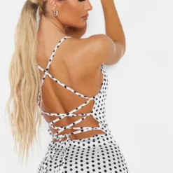 Pure Robe Mi-longue Satinée Blanche à Pois Et Bretelles Croisées Au Dos -Jupe Lumine Soldes Boutique b300921d16db7db0e7432a530d8595cc663cf429 cmg5257 5