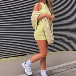 Robe Moulante Côtelée Vert Citron à Dos Nageur Et Contours 7 Robe Moulante Côtelée Vert Citron à Dos Nageur Et Contours -Jupe Lumine Soldes Boutique b4de15ae6f45ab44565b83201bcd58f720cdd370 cne1925 3