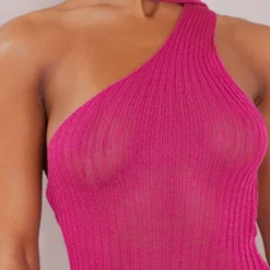 Mini Robe En Maille Tricot Fine Rose à Détail écharpe -Jupe Lumine Soldes Boutique b50cc1d8274d0475248e297bf6cad4350d201674 cne6262 4