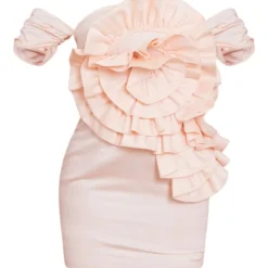 Robe Moulante Bustier Crème Structurée à Détail Rose Satinée -Jupe Lumine Soldes Boutique b6a5963abb5c9ca4b102ecb9cc72bf38d1b90770 cna9173 5