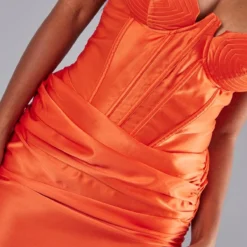 Robe Moulante Froncée Satinée Orange Vif à Armatures Et Détail Bonnets 7 Robe Moulante Froncée Satinée Orange Vif à Armatures Et Détail Bonnets -Jupe Lumine Soldes Boutique b757268bc3211dff05d5eedc1e7ec679dfd2deee cnd0379 4