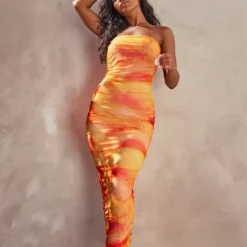 Robe Bustier Longue Fleurie Froncée En Mesh Orange 7 Robe Bustier Longue Fleurie Froncée En Mesh Orange -Jupe Lumine Soldes Boutique b76a6f2294ea5d8da386d7e1bc57f57235275d0e cnd7602 3