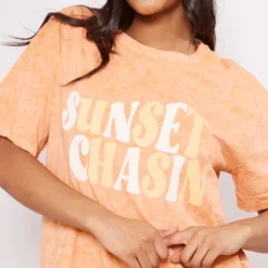 Robe T-shirt Rouille Effet Javélisé à Slogan Sunset Chasin Imprimé 8 Robe T-shirt Rouille Effet Javélisé à Slogan Sunset Chasin Imprimé -Jupe Lumine Soldes Boutique b824d43adfb3a9e768896a89d834f965c006484a cne8943 4