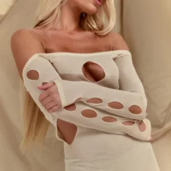 Robe Longue En Maille Transparente Crème Découpée à Manches Longues -Jupe Lumine Soldes Boutique b8b84e45d370e56701f8a834e891b0b3e4425cd1 cnc5952 4