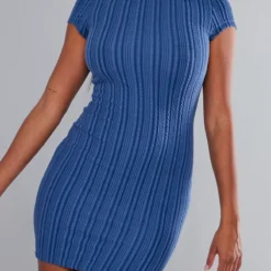 Robe Moulante Texturée Bleu Marine à Mancherons 7 Robe Moulante Texturée Bleu Marine à Mancherons -Jupe Lumine Soldes Boutique b998e8bf3ec035af3eb5aec40313ae7d392de990 cnd2190 4