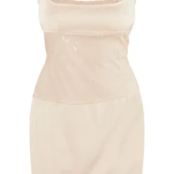 Robe Moulante Satinée Nude à Parties En Dentelle Et Bretelles -Jupe Lumine Soldes Boutique b99ec54caab3998b38431754f94324704352e168 cne1376 5