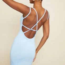 Robe Longue En Jersey Bleu Vif à Bretelles Dans Le Dos 8 Robe Longue En Jersey Bleu Vif à Bretelles Dans Le Dos -Jupe Lumine Soldes Boutique b9abb5b48920885f20613c80a8b1a9618ff4a093 cnd5507 4