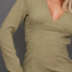 Robe Corset Style Chemise Texturée Kaki -Jupe Lumine Soldes Boutique bad78d6a8d3c42a74b9d88c4e90e3f758d5506a2 cnc6139 4