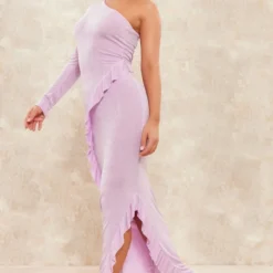 Robe Longue Moulante En Acétate Lilas Asymétrique à Détail Volants 6 Robe Longue Moulante En Acétate Lilas Asymétrique à Détail Volants -Jupe Lumine Soldes Boutique bb404d3f6542a1ac346e0c31c5a29ec67b944713 cne4558 3