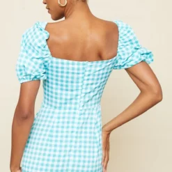 Robe Corset Moulante Vert Menthe Imprimé Vichy à Manches Bouffantes 6 Robe Corset Moulante Vert Menthe Imprimé Vichy à Manches Bouffantes -Jupe Lumine Soldes Boutique bb54396b962197138226b44632905ac9d0e03792 cnd4289 2