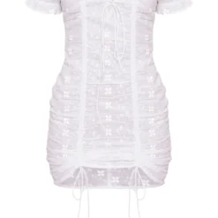 Robe Moulante Froncée Brodée Blanche à Lacets 9 Robe Moulante Froncée Brodée Blanche à Lacets -Jupe Lumine Soldes Boutique bcfe43ea288b95dd4c6cf632ebe0822d97e70aef cnd5477 5