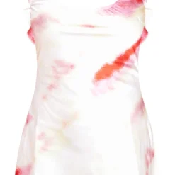 Robe Droite Satinée Tie & Dye Multicolore à Volants Et Dos échancré -Jupe Lumine Soldes Boutique bd52b5d89fefef8c6b5d743442b4f8145036675f cne1450 5